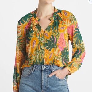 Daniel Rainn Amelia Front Pleat Blouse Petite Medium